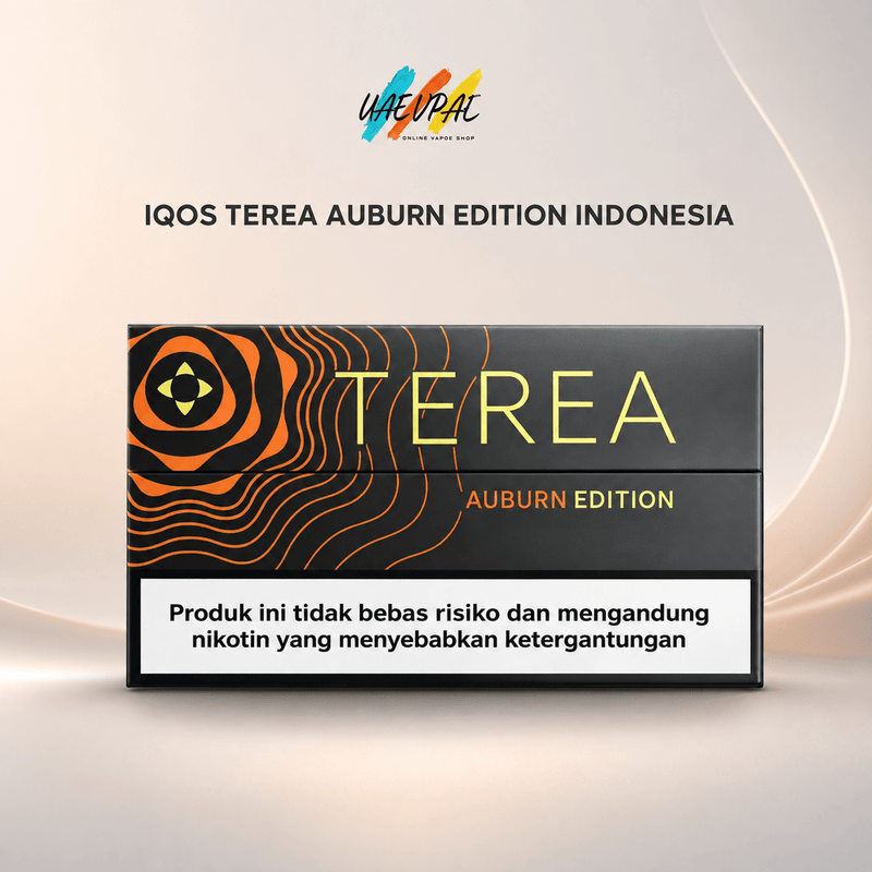 IQOS TEREA Auburn Edition Indonesia with clove, apricot and vanilla flavour available in Dubai, UAE
