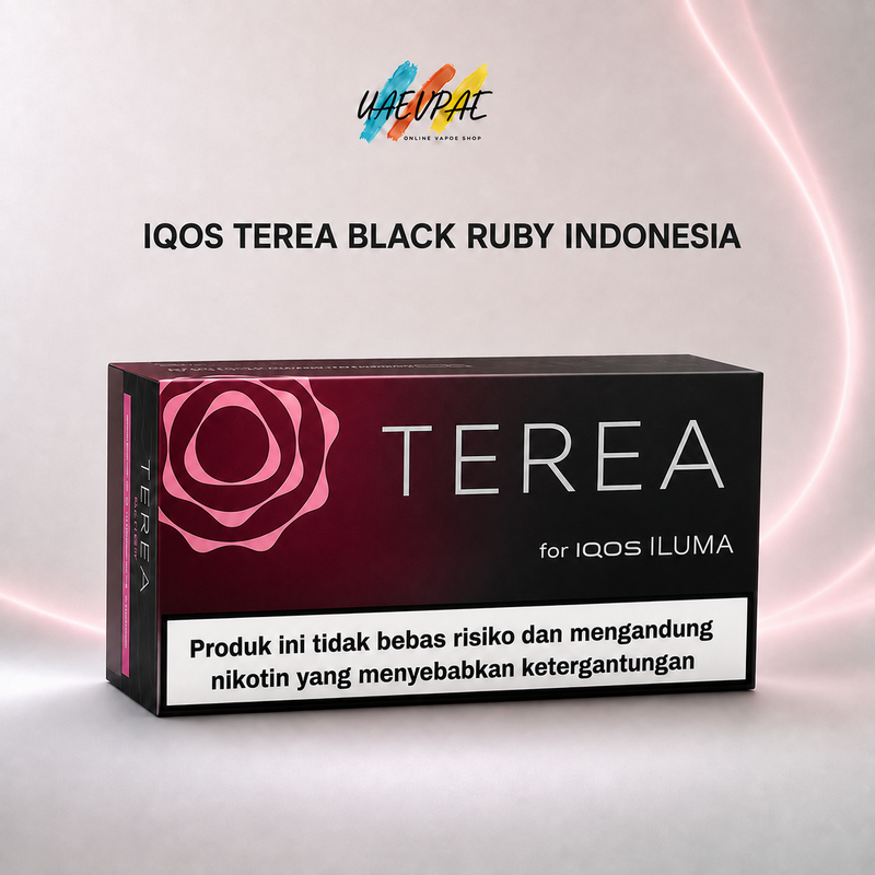 IQOS TEREA Black Ruby Indonesia full carton with frosty menthol and red berry flavour in Dubai UAE