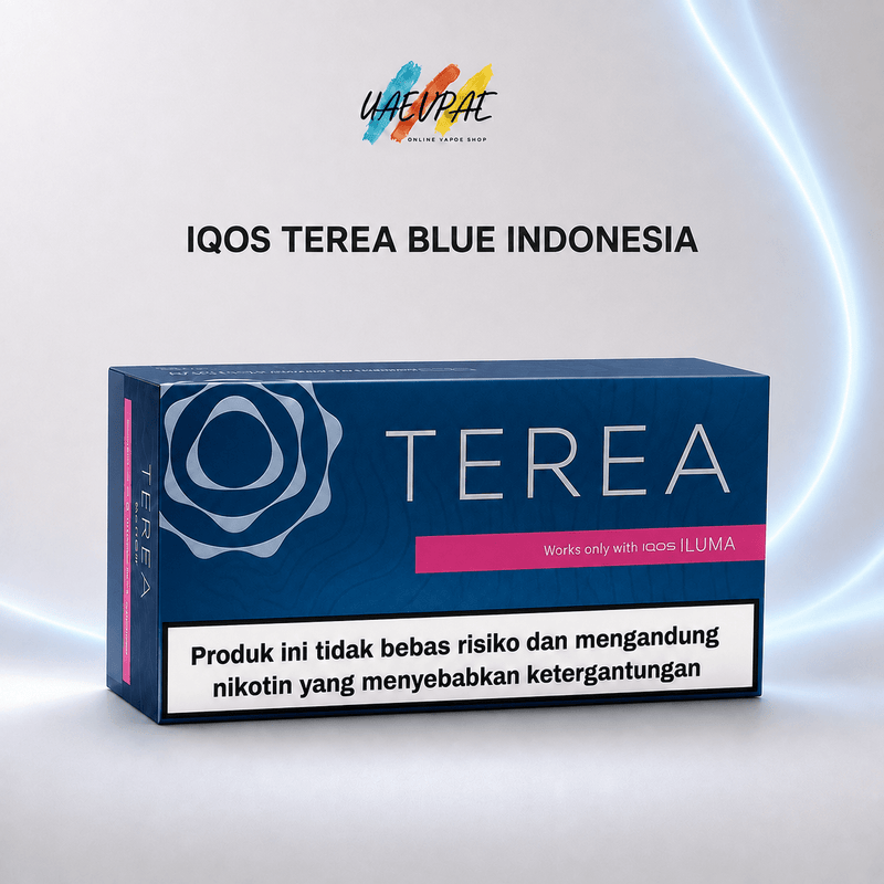 IQOS TEREA Blue Indonesia full carton with deep menthol peppermint and creamy aroma in Dubai UAE