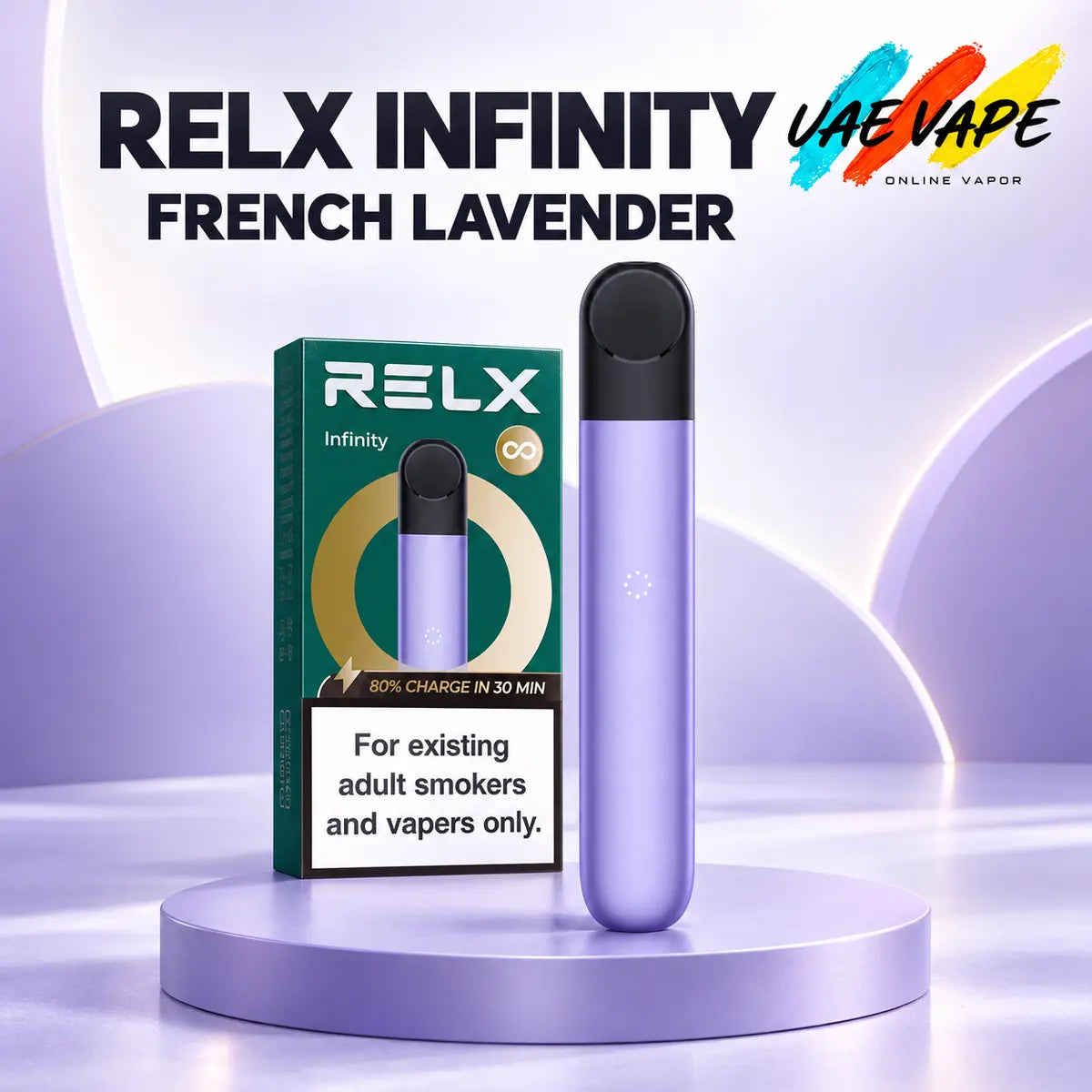 RELX Infinity French Lavender Rechargeable Vape Device