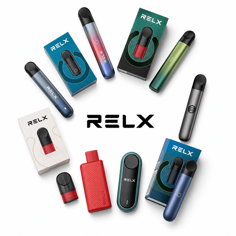 RELX devices and prefilled pods available from UAE VAPE in Dubai