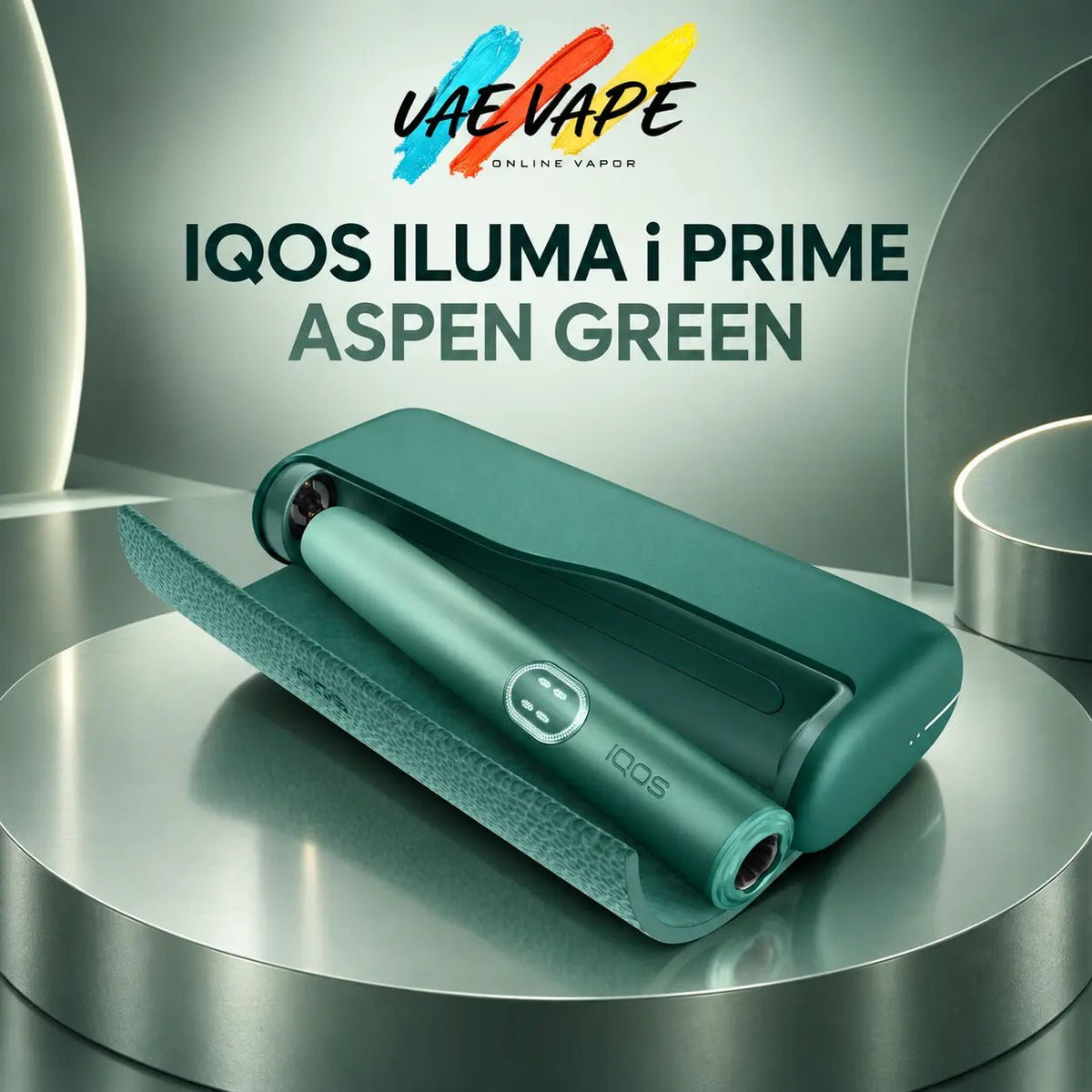 Aspen Green IQOS ILUMA i PRIME Touch Screen device compatible with TEREA sticks