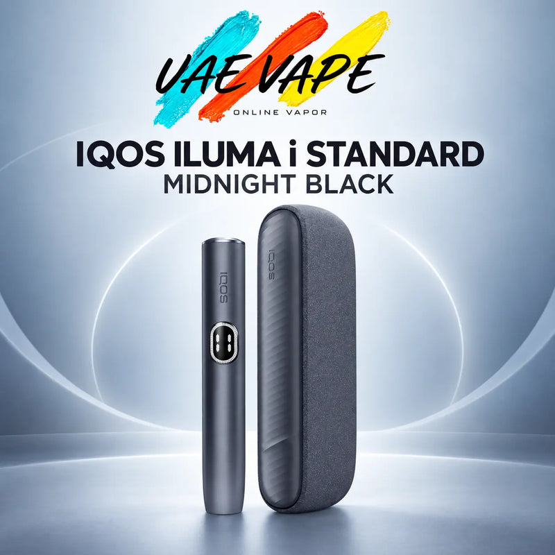 IQOS ILUMA i Standard Midnight Black holder and pocket charger in Dubai UAE