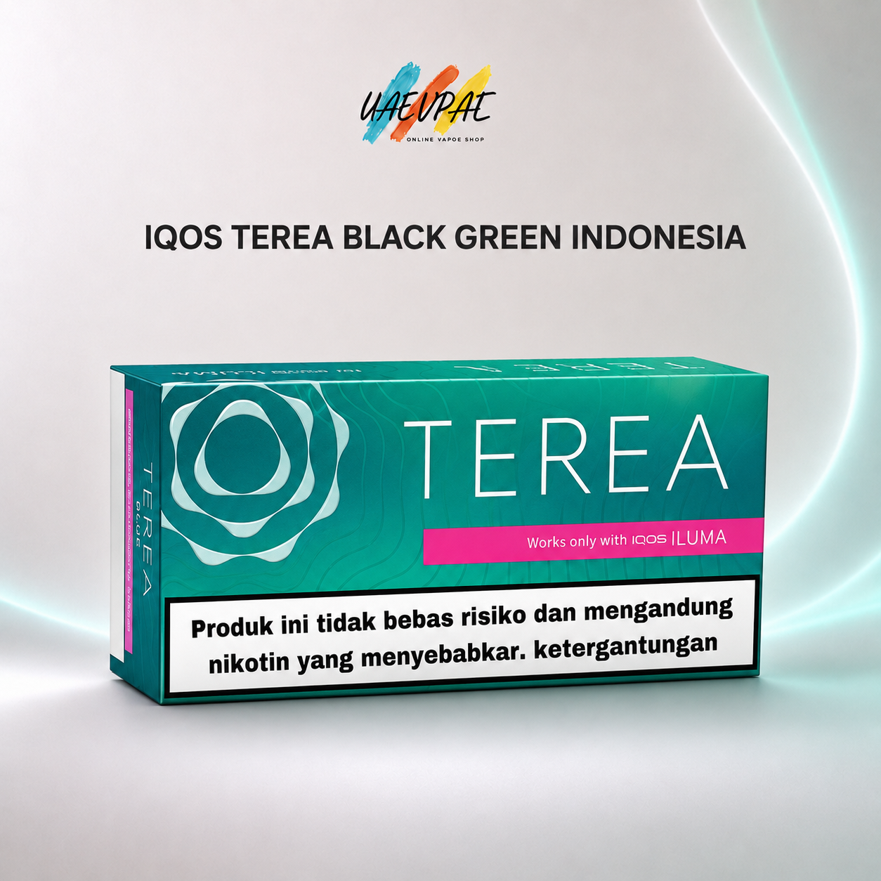 IQOS TEREA Black Green Indonesia with intense menthol and green fruit flavour in Dubai UAE