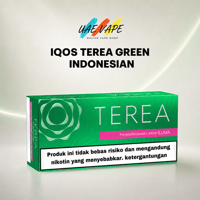 IQOS TEREA Green Indonesian full carton for IQOS ILUMA available in Dubai and across the UAE