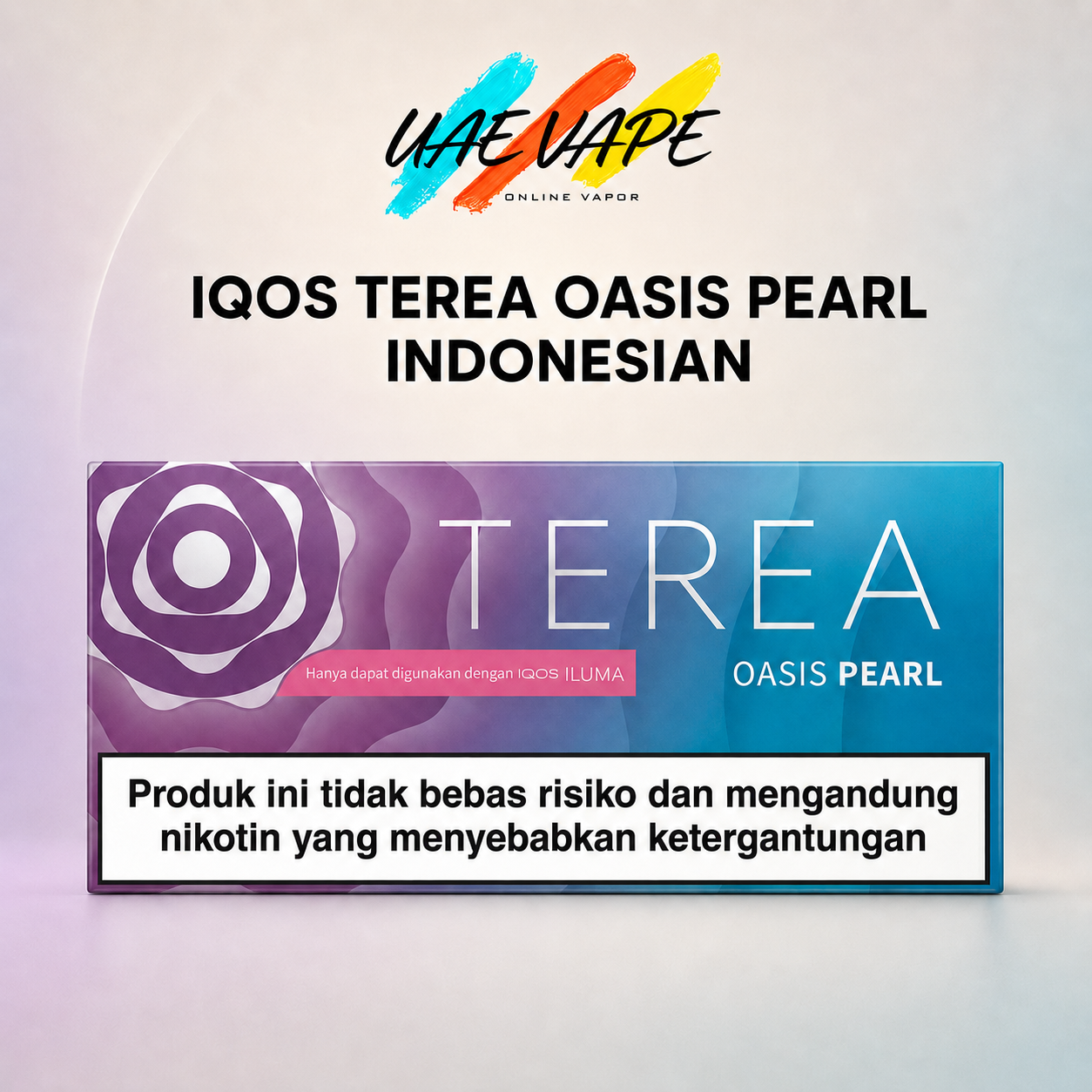 IQOS TEREA Oasis Pearl Indonesian full carton for IQOS ILUMA, available from UAE VAPE in Dubai and across the UAE.