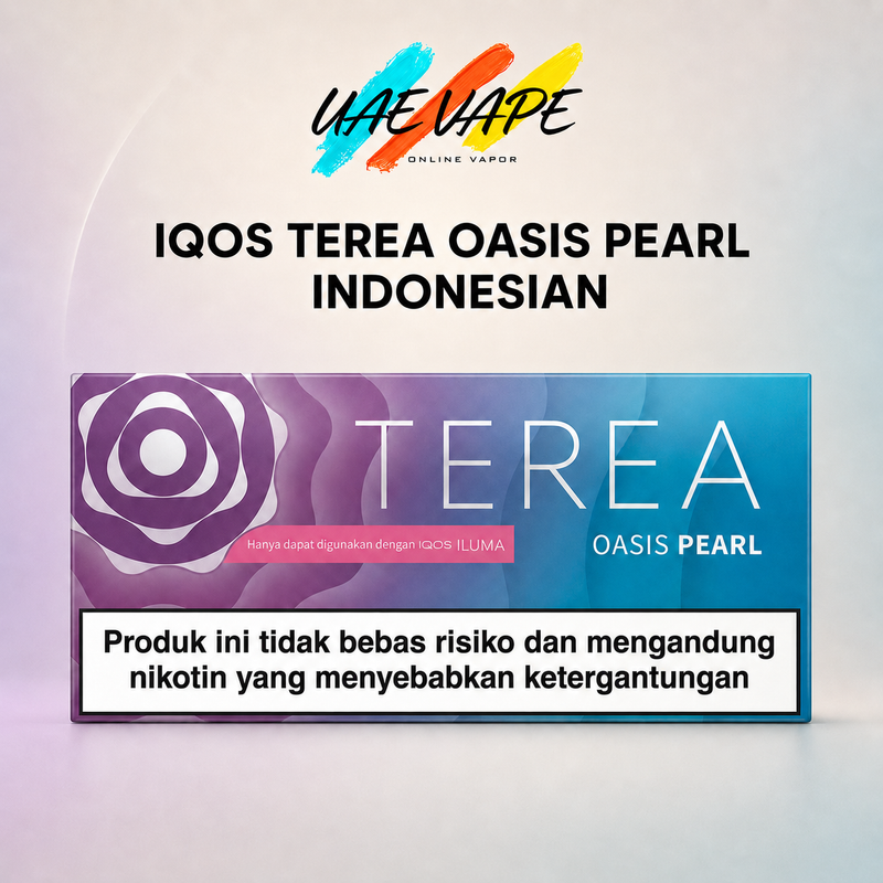 IQOS TEREA Oasis Pearl Indonesian full carton for IQOS ILUMA, available from UAE VAPE in Dubai and across the UAE.