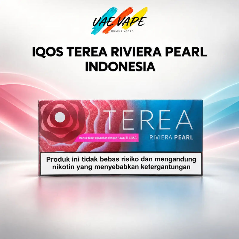 IQOS TEREA Riviera Pearl Indonesia full carton available from UAE VAPE in Dubai and across the UAE.