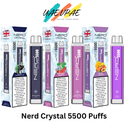 Buy NERD Crystal 5500 Puffs Disposable Vape _ UAE VAPE