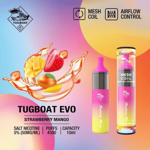 NEW TUGBOAT EVO Disposable Vape 4500 PUFFS IN UAE