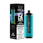 Al Fakher Crown Bar 15000 Puffs Hypermax Disposable Black Currant mint