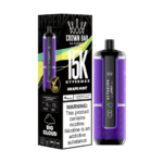 Al Fakher Crown Bar 15000 Puffs Hypermax Disposable Grape Mint