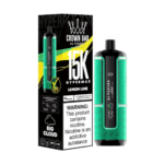 Al Fakher Crown Bar 15000 Puffs Hypermax Disposable Lemon Lime