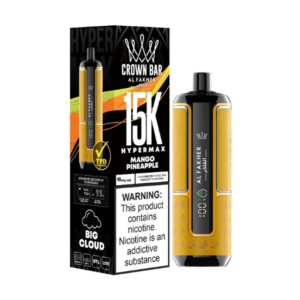 Al Fakher Crown Bar 15000 Puffs Hypermax Disposable Mango Pineapple