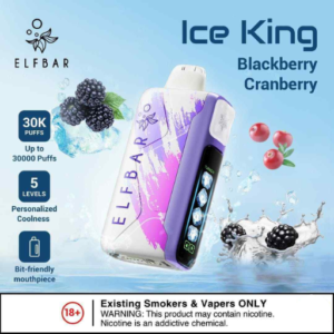 ELF BAR ICE KING 30000 Puffs Disposable Vape Blackberry Cranberry