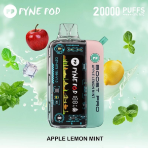 Pyne Pod Boost Pro 20000 Puffs Disposable Vape Apple Lemon Mint