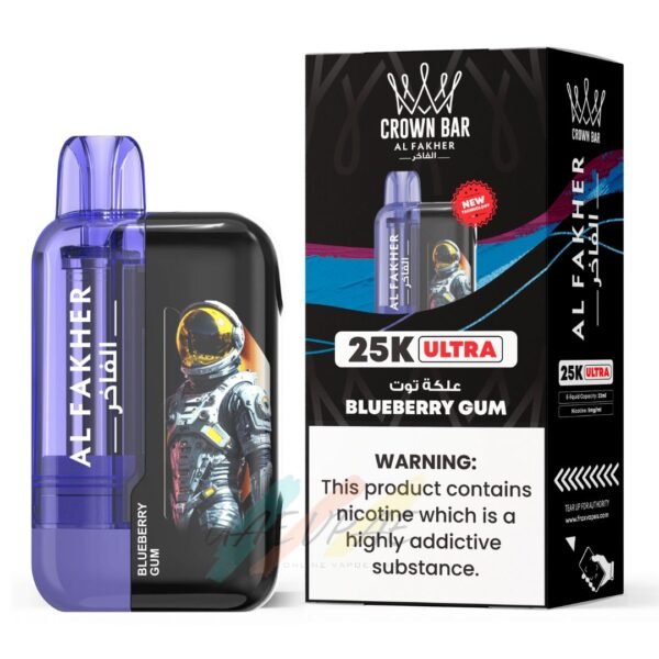 Al Fakher Ultra 25000 Puffs Blueberry Gum Disposable Vape