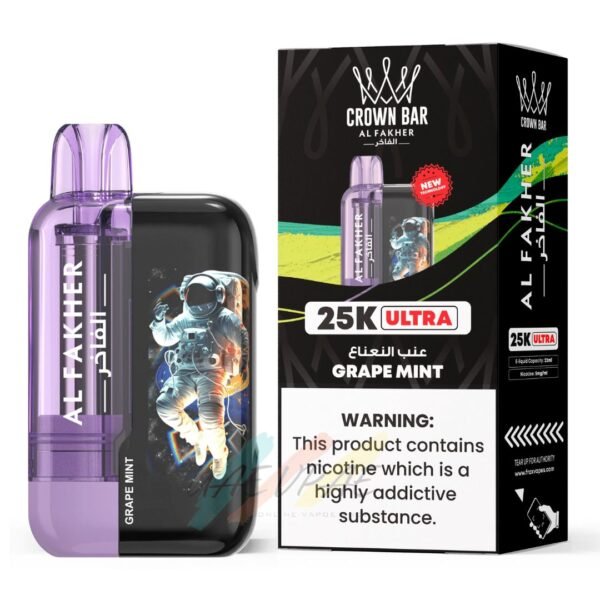 Al Fakher Ultra 25000 Puffs Grape Mint Disposable Vape