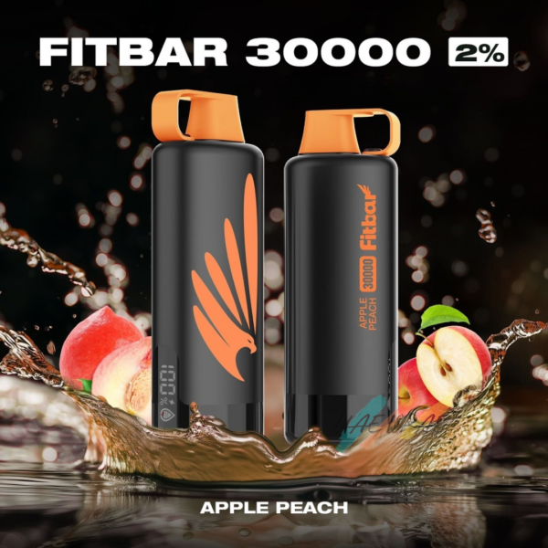 FITBAR Shisha 30000 Puffs 20MG Disposable Vape Apple Peach