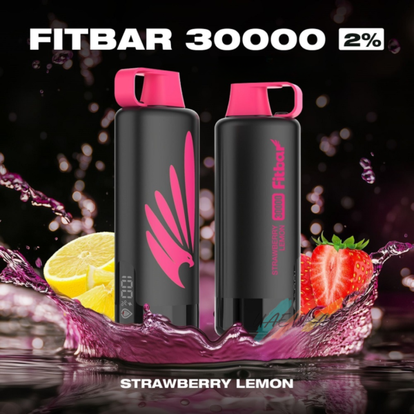 FITBAR Shisha 30000 Puffs 20MG Disposable Vape Strawberry Lemon