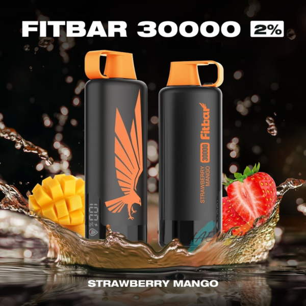 FITBAR Shisha 30000 Puffs 20MG Disposable Vape Strawberry Mango