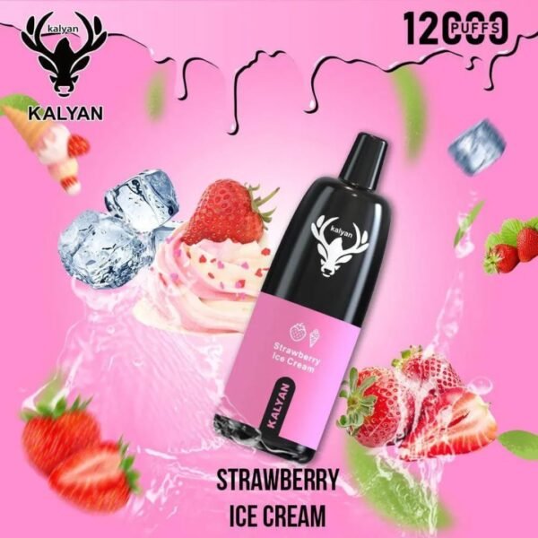 KALYAN Pro 12000 Puffs 50MG Disposable Vape Strawberry Ice Cream