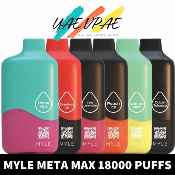 MYLÉ Meta Max 18000 Puffs Disposable Vape | Myle Vape Dubai | Myle Vape UAE | Myle meta Near me UAE