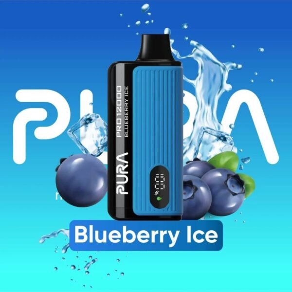 PURA Pro 12000 Puffs 20 MG and 50MG Disposable Vape Blueberry Ice