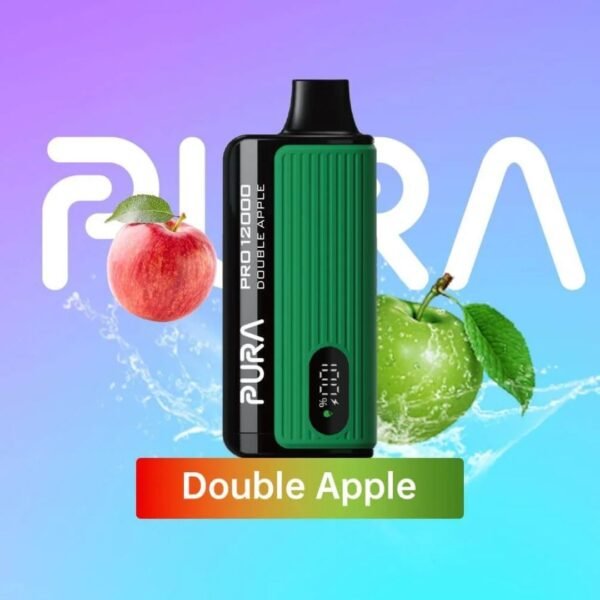 PURA Pro 12000 Puffs 20 MG and 50MG Disposable Vape Double Apple