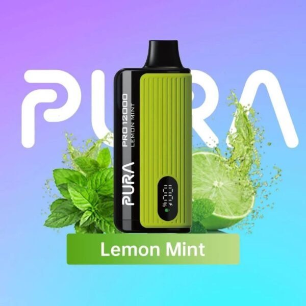 PURA Pro 12000 Puffs 20 MG and 50MG Disposable Vape Lemon Mint