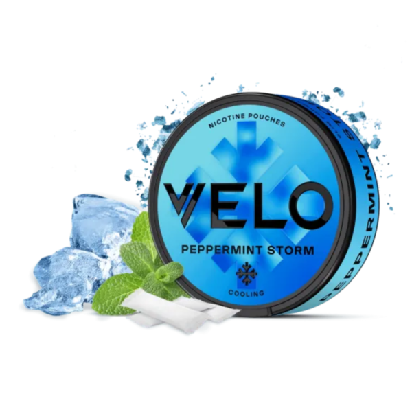 VELO Nicotine Pouches Peppermint Storm in Dubai & UAE _ Buy VELO PEPPERMINT STORM 11MG in Dubai UAE