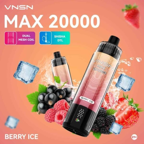 VNSN Max 20000 Puffs Disposable Vape Berry Ice