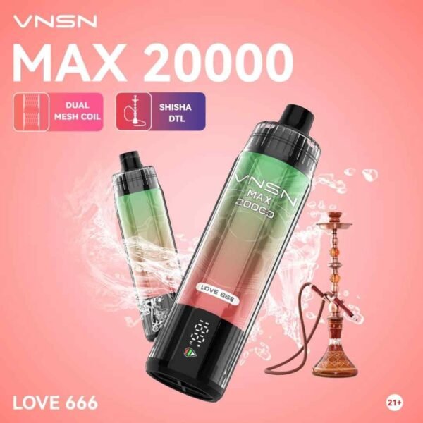 VNSN Max 20000 Puffs Disposable Vape Love666