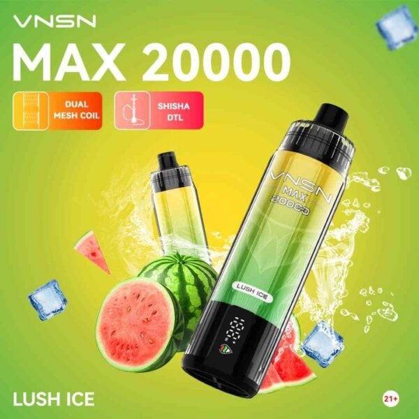 VNSN Max 20000 Puffs Disposable Vape Lush Ice