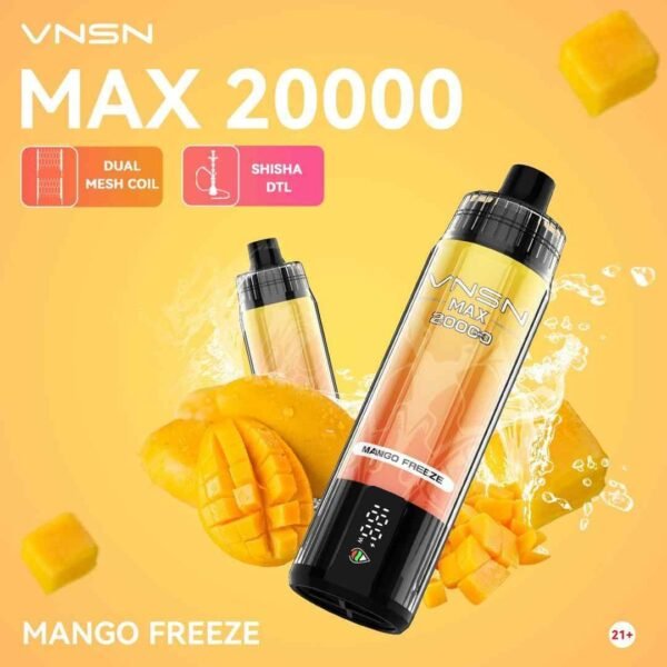 VNSN Max 20000 Puffs Disposable Vape Mango Freeze