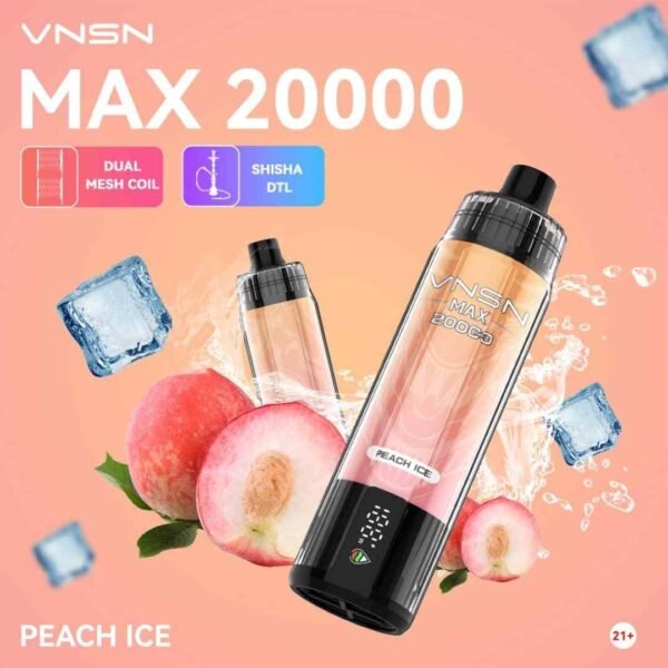 VNSN Max 20000 Puffs Disposable Vape Peach Ice