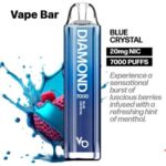 Vapes Bars Diamond 2% Nicotine 7000 Puffs Blue Crystal