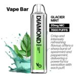 Vapes Bars Diamond 2% Nicotine 7000 Puffs Glacier Mint