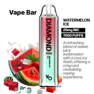 Vapes Bars Diamond 2% Nicotine 7000 Puffs Watermelon Ice