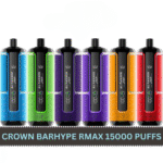 Crown Bar Al Fakher 15000 puffs disposable vape 0.5mg adjustable ice black UAE