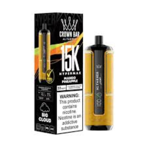 Crown Bar Al Fakher 15000 Puffs 0.5mg Adjustable Ice Vape Dubai 7 Crown Bar Al Fakher 15000 puffs vape 0.5mg silver adjustable ice hookah sound UAE
