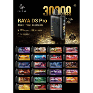 Elfbar Raya D3 Pro Vape with 30000 Puffs and 50MG Nicotine