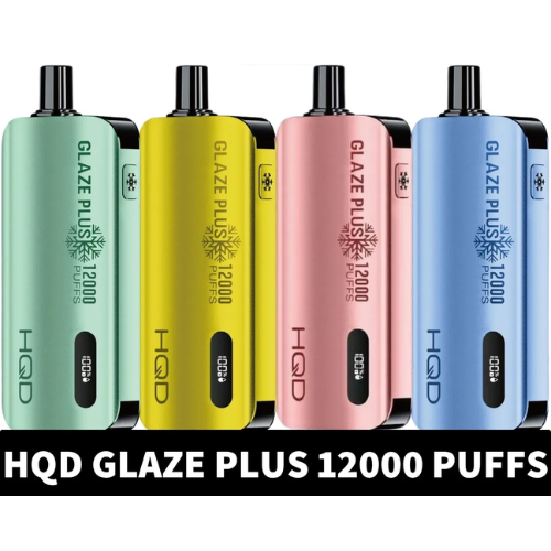 HQD Glaze Plus 12000 Puffs Disposable Vape in Dubai 1 HQD Glaze Plus 12000 Puffs 50MG Nicotine Dual Mesh Coil Disposable Vape