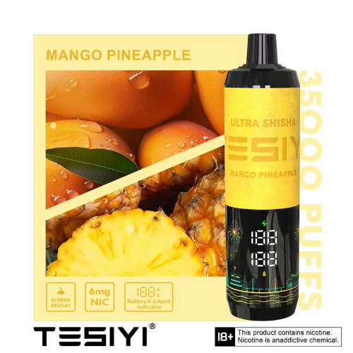 6mg nicotine disposable vape New TESIYI ULTRA SHISHA 6MG NICOTINE 35000 PUFFS VAPE