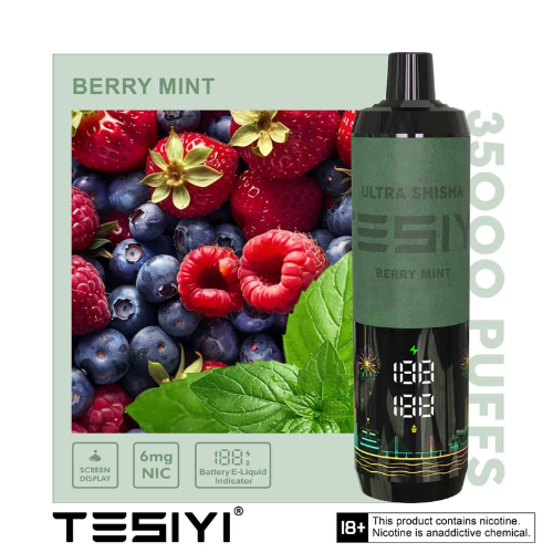 New TESIYI ULTRA SHISHA 6MG NICOTINE 35000 PUFFS VAPE