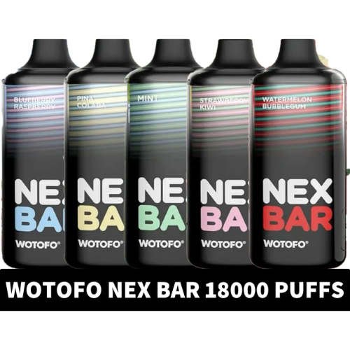 Wotofo Nex Bar 18000 Puffs 20MG Disposable Vape Dubai 1 Wotofo Nex Bar 18000 Puffs Disposable Vape with 20MG Nicotine