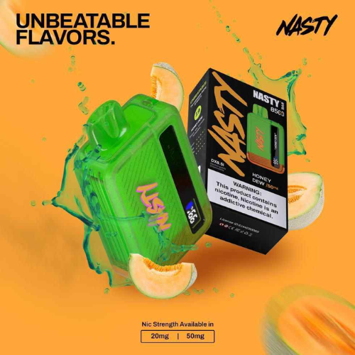 NASTY Bar 8500 Puffs 20 Mg & 50 Mg Disposable Vape 6 NASTY Bar 8500 Nicotine Vape UAENASTY Bar 8500 Puffs 50mg Disposable Vape – powerful, smooth, and satisfying nicotine hit in Dubai.