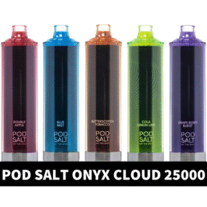 POD SALT Onyx Cloud 25000 Puffs 5mg Nicotine Rechargeable Vape in Dubai UAE