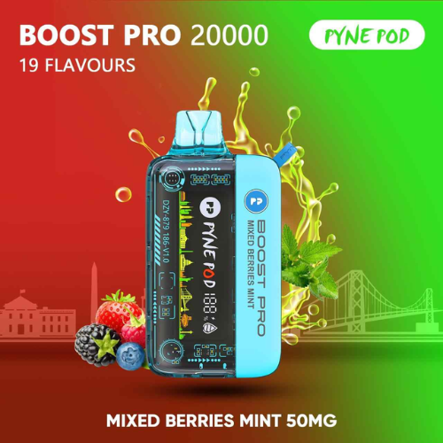 PYNE POD Boost Pro 20000 Puffs 50MG Disposable Vape In Dubai 4 PYNE POD Boost Pro Disposable Vape 50MG Nicotine